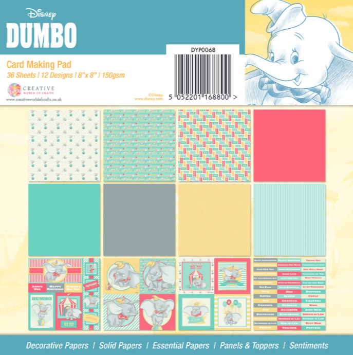 Dumbo 8x8 Inch Card Making Pad