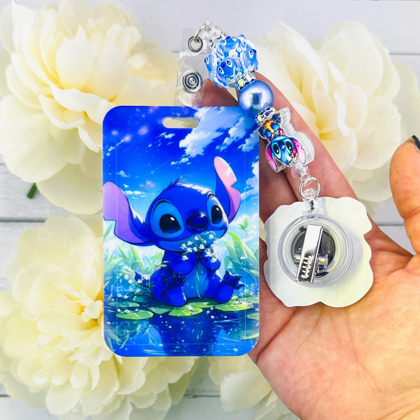 BlueMonster Beaded Badge ID Holder