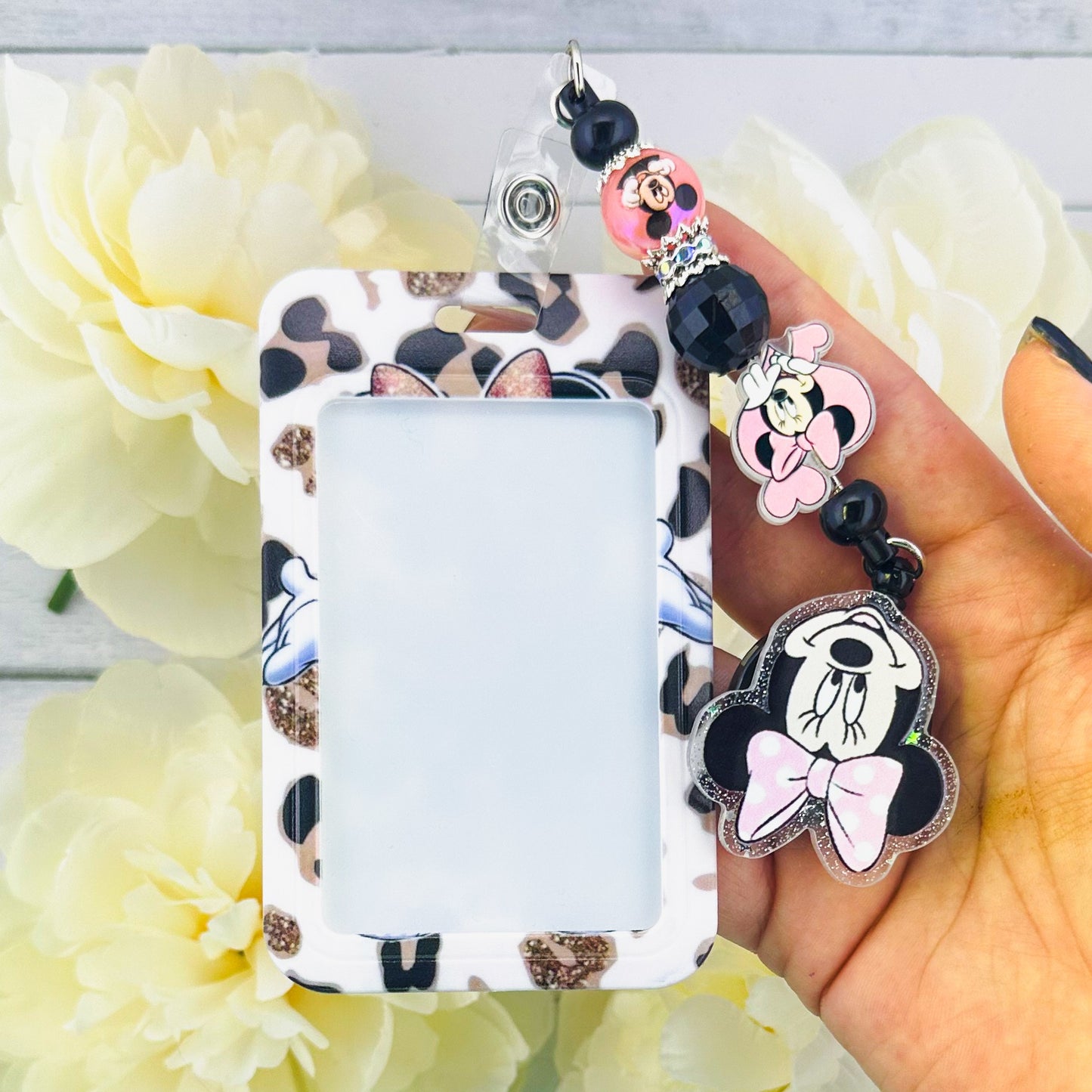 GirlMouse Beaded Badge ID Holder