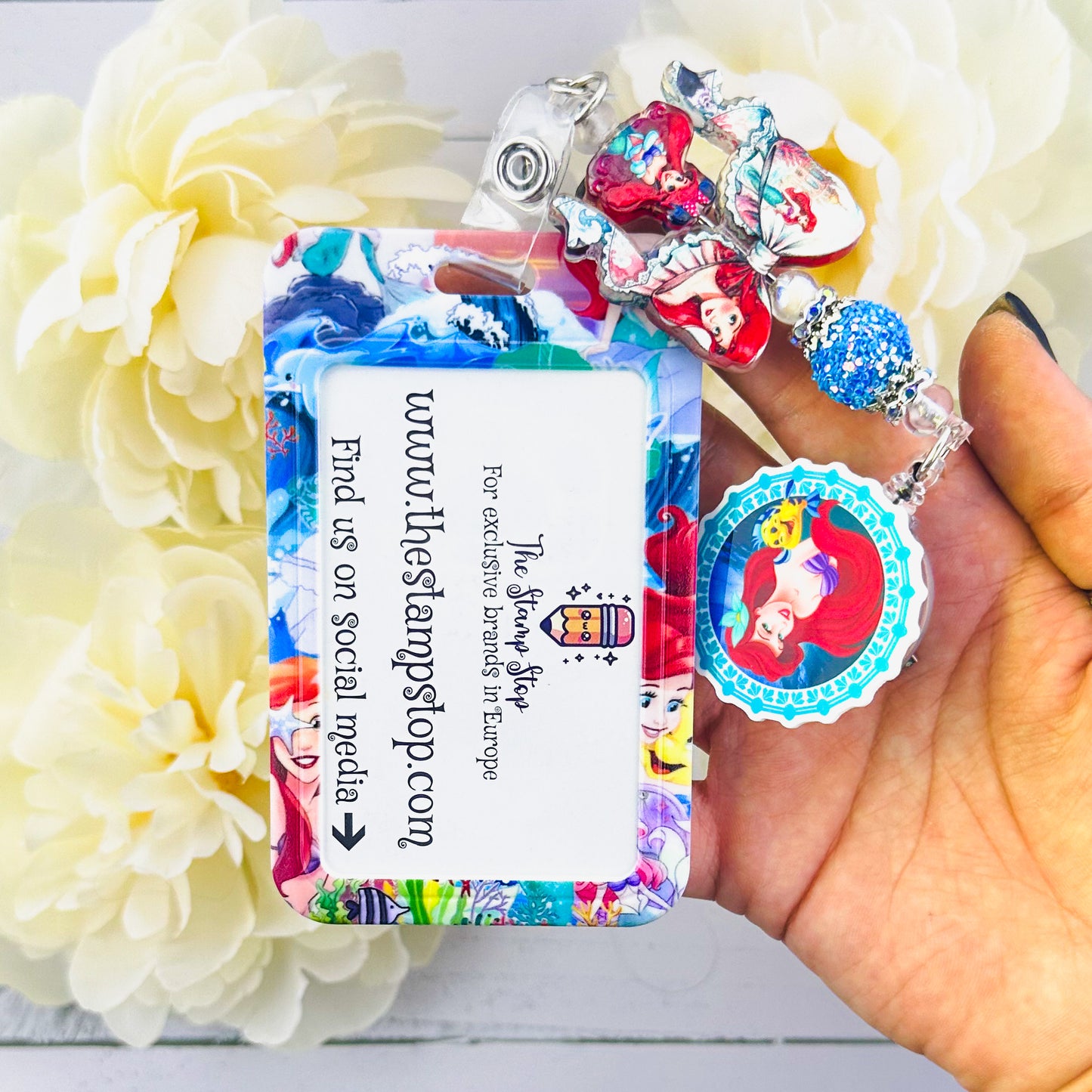 Sea Beaded Badge ID Holder