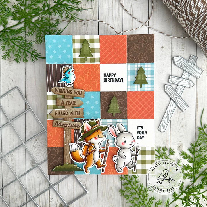 BUNDLE trail sign die & Sentiments