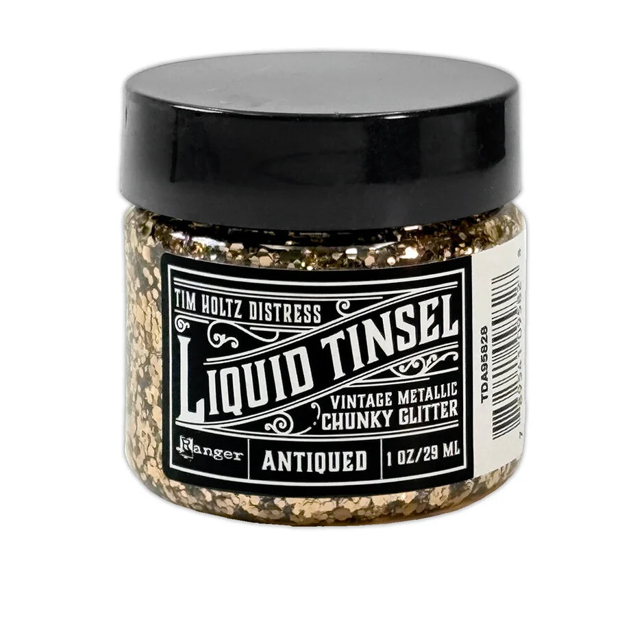 Tim Holtz Distress Liquid Tinsels Chunky Antiqued 1 fl oz