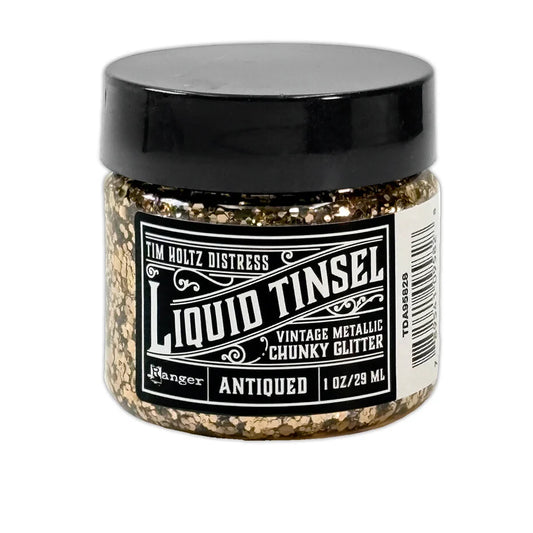 Tim Holtz Distress Liquid Tinsels Chunky Antiqued 1 fl oz