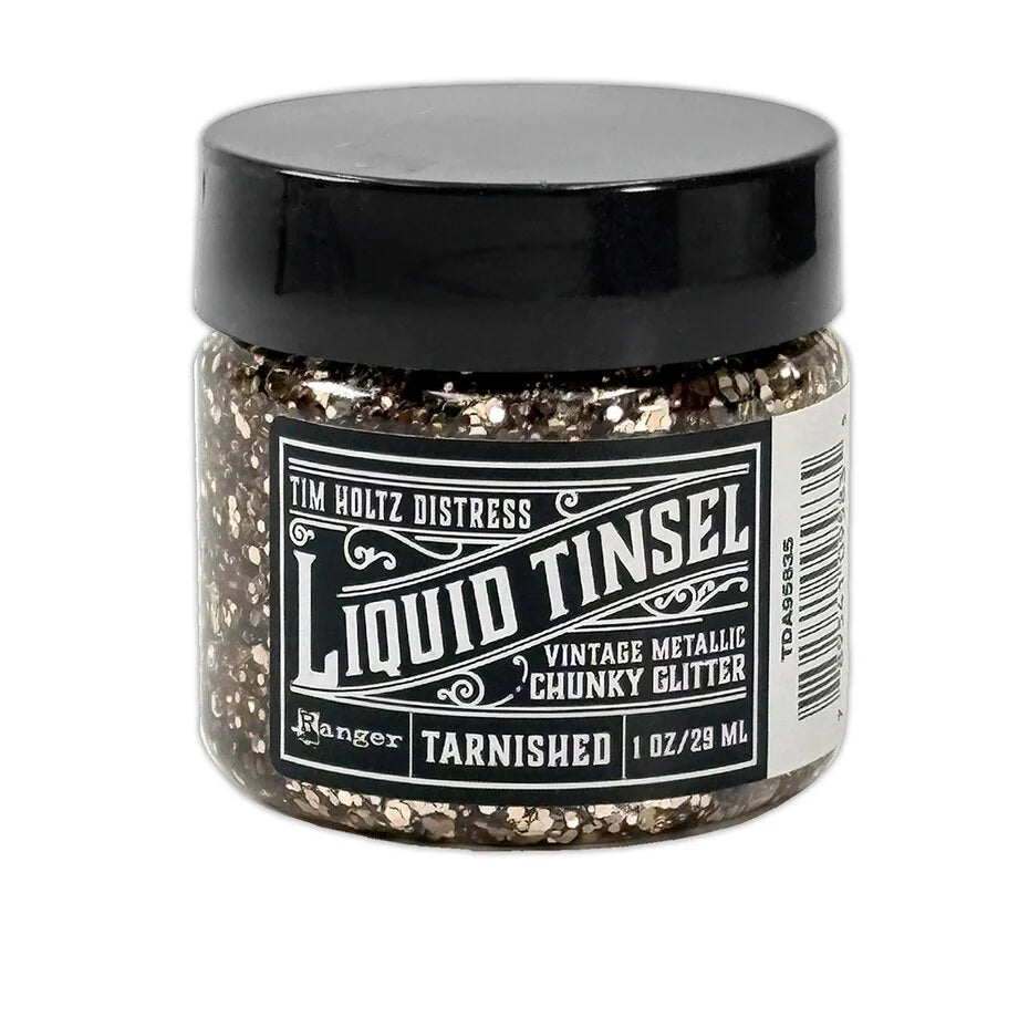 Tim Holtz Distress Liquid Tinsels Chunky Tarnished 1 fl oz