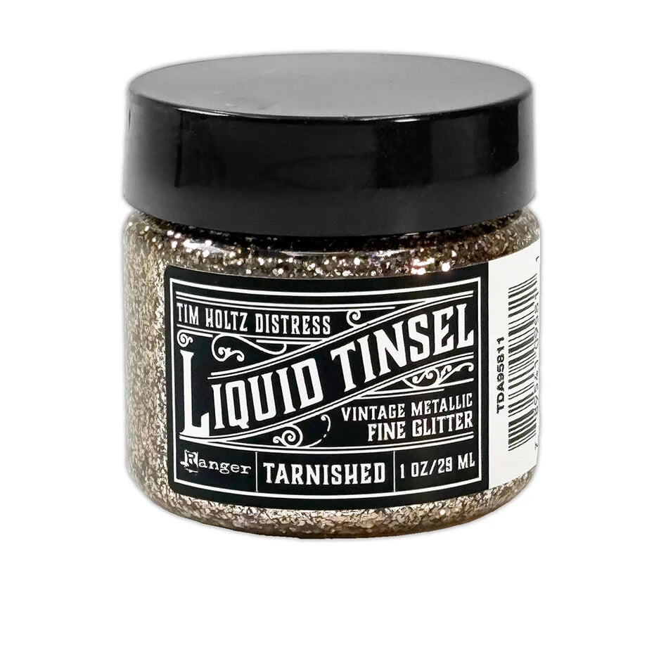 Tim Holtz Distress Liquid Tinsels Fine Tarnished 1 fl oz