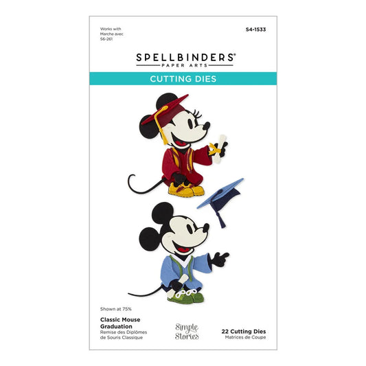 PREORDER Classic Mouse Graduation Etched Dies