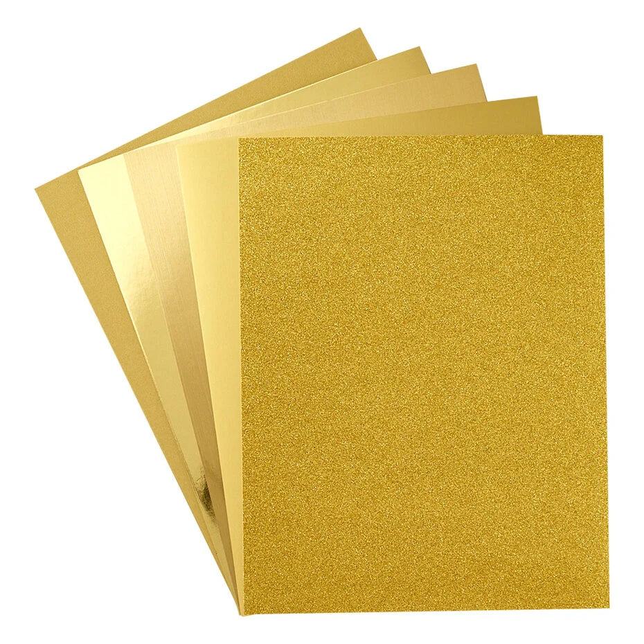 Gold Assortment 8 1/2x11 Inch Treasured Cardstock