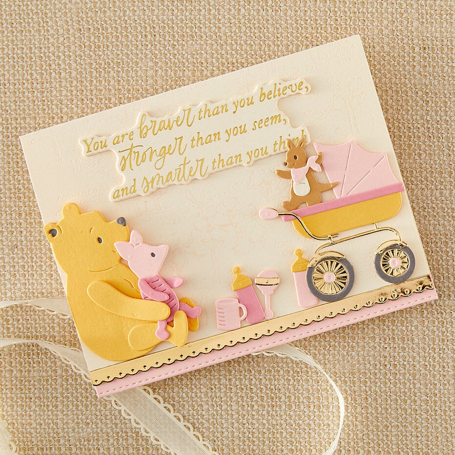 Say Cheese Classic Pooh Baby Etched Dies Baby Accessories
