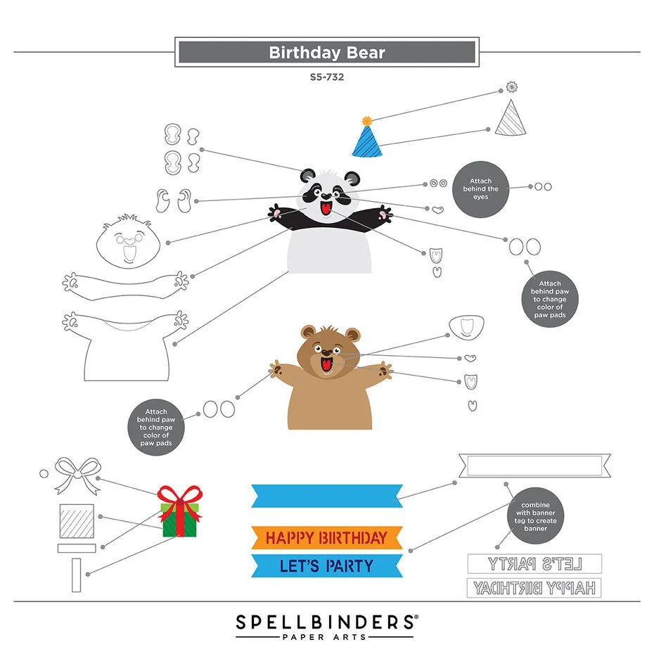 Sending Hugs Etched Dies Birthday Bea