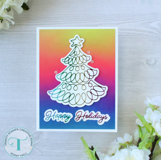 Swirling Shimmer Tree Cut & Foil Die Set