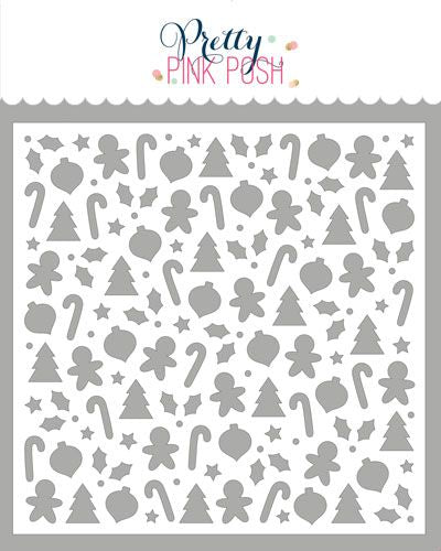 ChristmasShapes Stencil