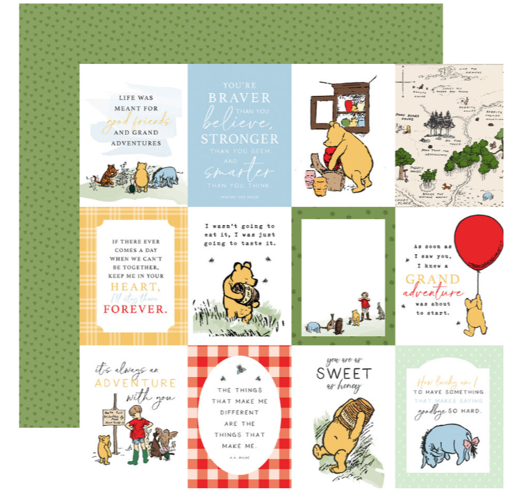 Winnie The Pooh 6x6 Inch Paper Pad